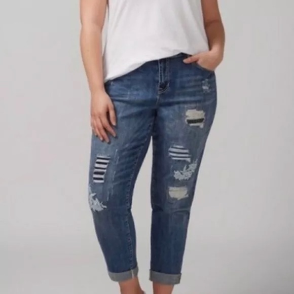 lane bryant ripped jeans